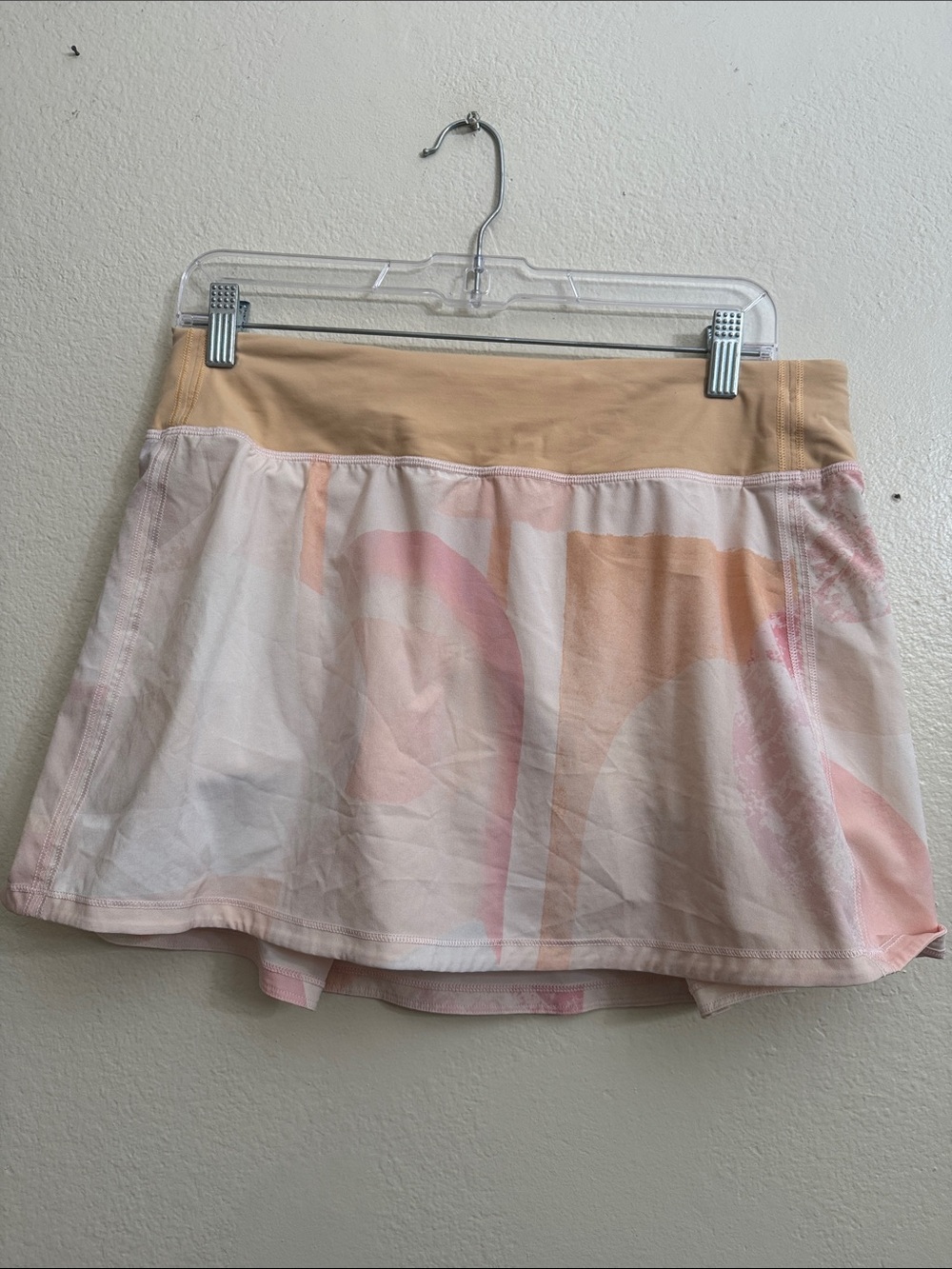 Lululemon Pace Rival Mid-Rise Skirt *Long Garrogeo Multi / Summer Glow size 8